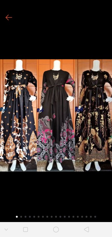 Ms Gamis Batik Sriwedari Maxi Bumil/busui Katun Sogan Allsize & Jumbo