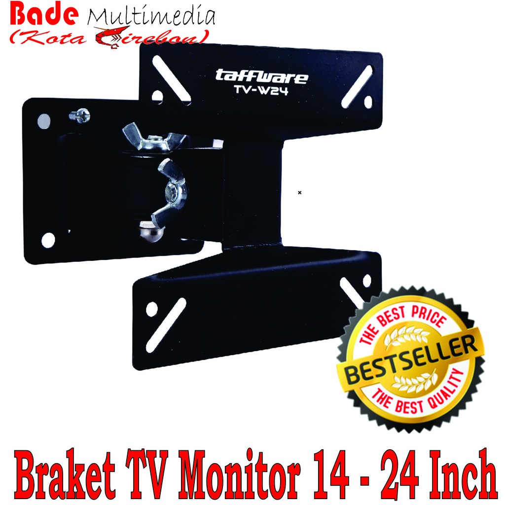 Bracket TV Monitor LCD LED 14 15 16 17 18 19 20 21 22 23 24 Inch Kuat Sampai 15Kg