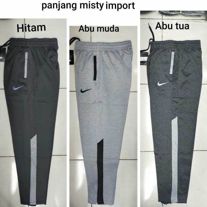 BISA COD celana training panjang abu misty import gym fitness senam nike 927