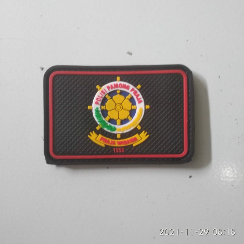 emblem patch rubber satpol PP