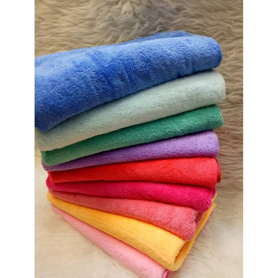 Handuk Microfiber Polos Ukuran 70 x 140 cm - towel
