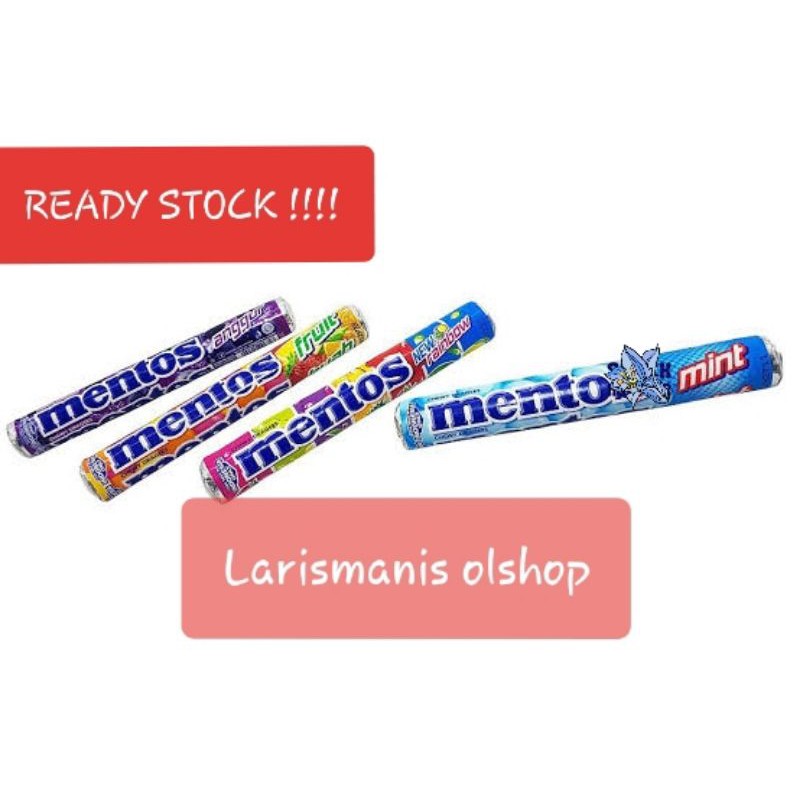 

Mentos Roll Rainbow|mint|fruit|anggur 37g