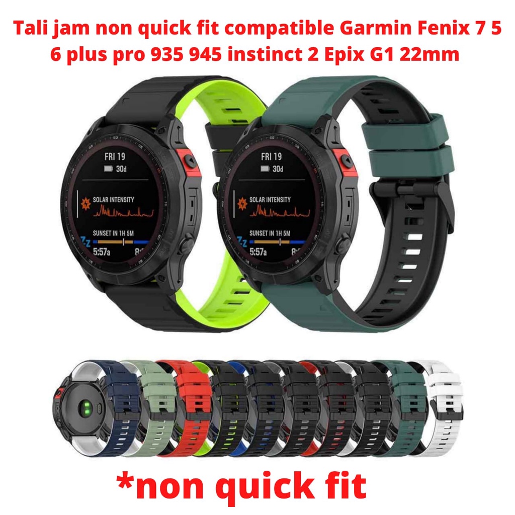 Tali jam Garmin Fenix 7 5 6 plus pro 935 945 instinct 2 Epix G1 22mm