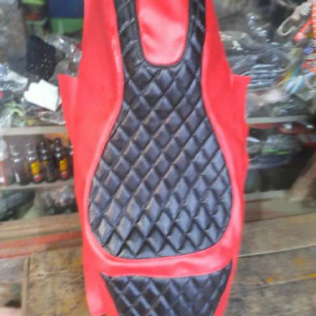 kulit Jok Motor Mb Tech Custom dua warna | Shopee Indonesia