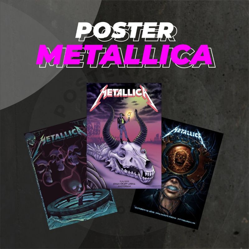 POSTER BAND METALLICA POSTER DINDING