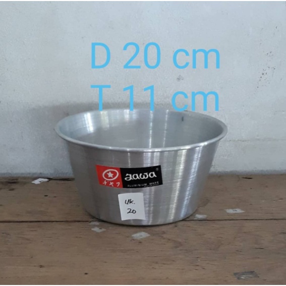 Kobokan aluminium jawa 20cm