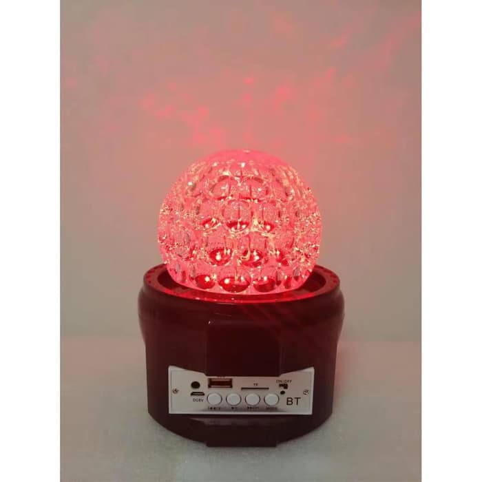 Speaker Bluetooth WT 24 lampu disco kelap kelip usb suara kencang lamp ACC