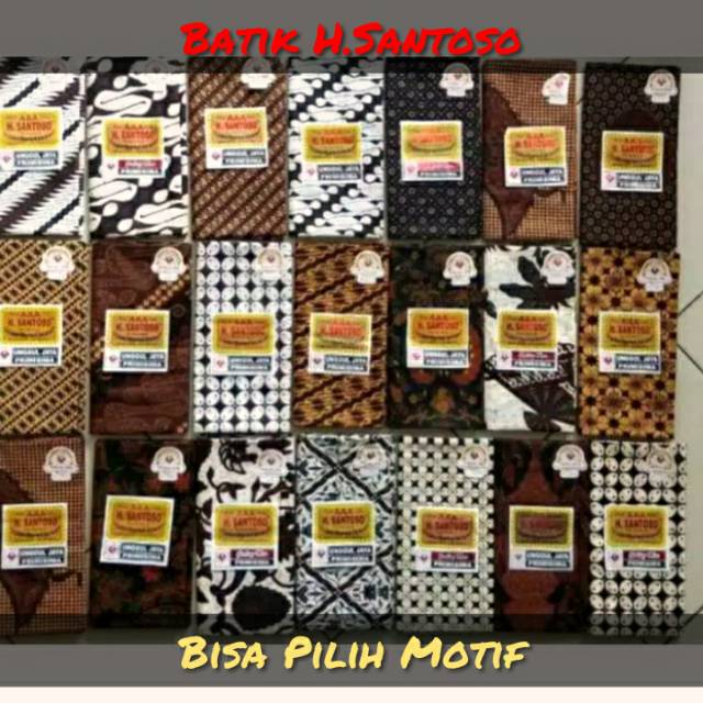 BISA PILIH MOTIF Kain Batik Pekalongan H Santoso Asli/ Samping Kebat/ Kain Jarik