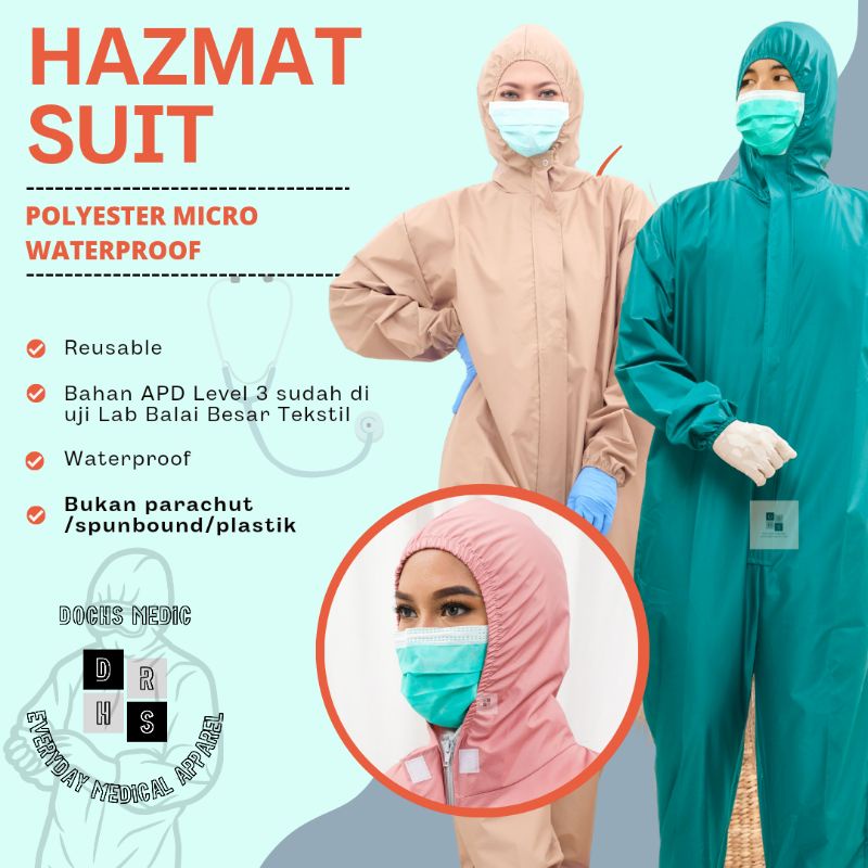 APD Hazmat / Hazmat Suit / Baju Hazmat / Baju APD DOCHS MEDIC