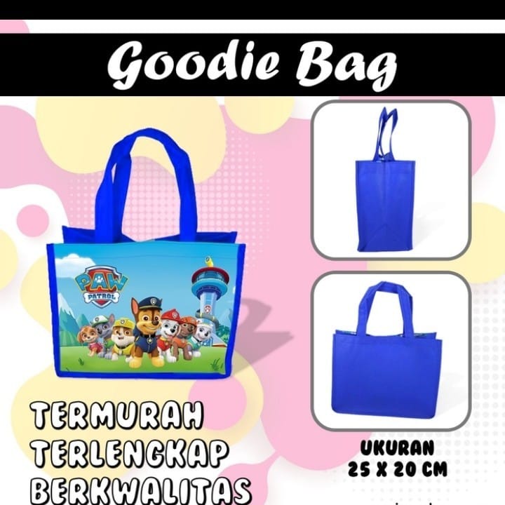 

Tas Ultah Goodie Bag Souvenir Ulang Tahun Aqiqah PAW PATROL KODE 2