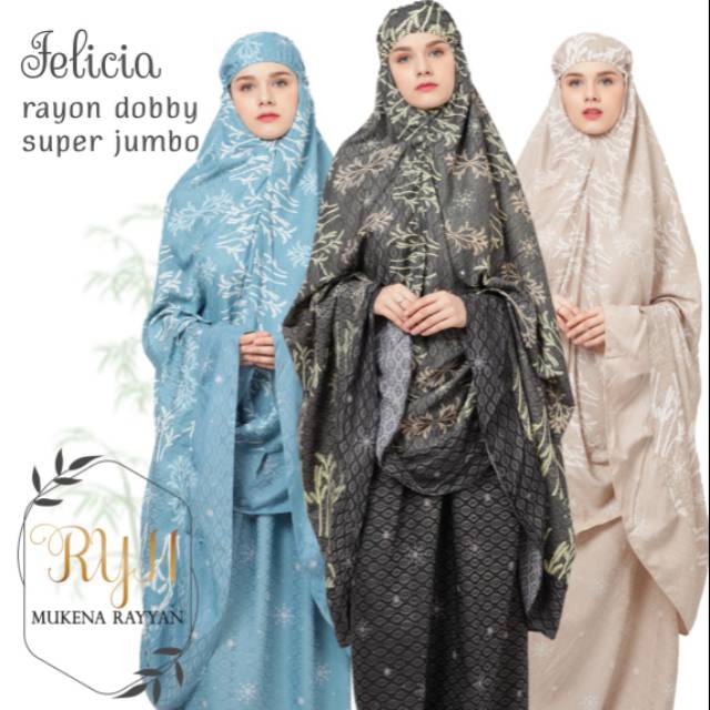 Jual mukena rukuh dobby zoe premium.black blue produsen solo haji umroh seragam murah terlaris