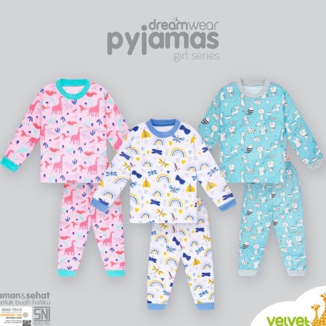 PIYAMA BIG SIZE BOY GIRL 2 3 4 5 6 7 8 9 10 VELVET JUNIOR 3 STEL - FLOURISH, 2