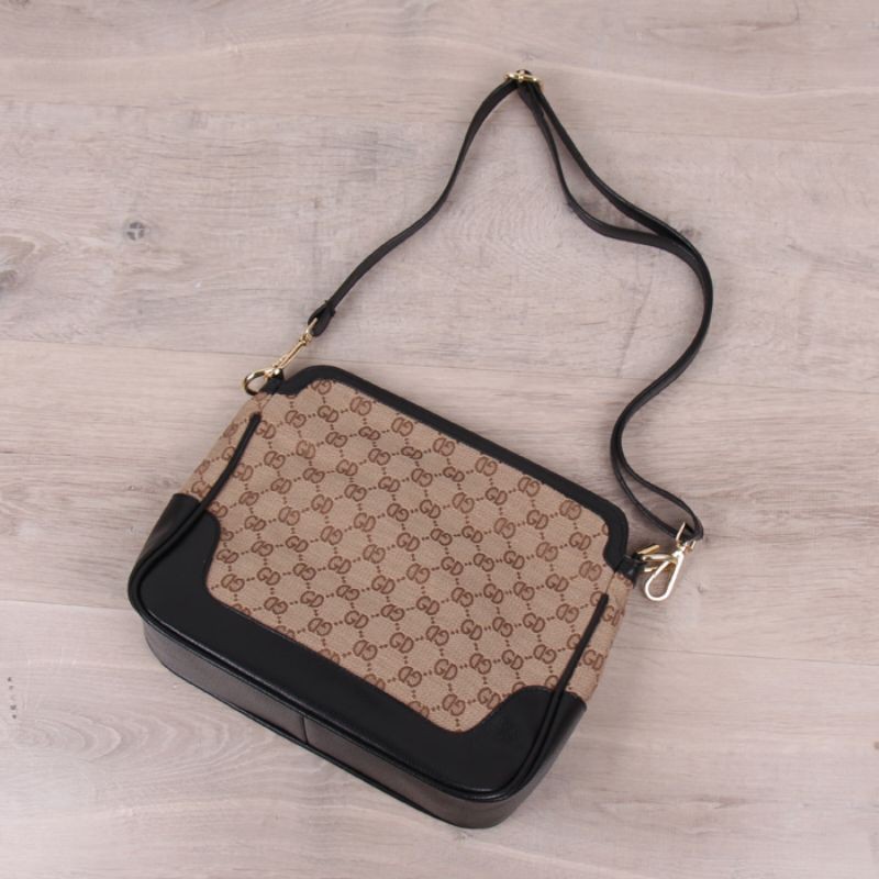 GROSIR MEDAN MURAH TAS SELEMPANG GUCCI CANVAS BESAR