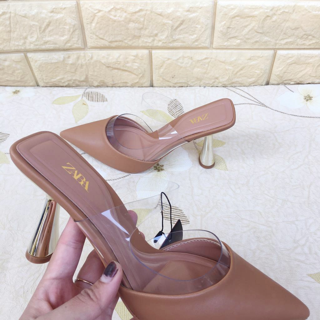Sepatu Heels Vinyls Mules ZR-125