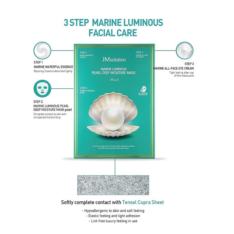 JM SOLUTION Marine Luminous Pearl Deep Moisture Mask