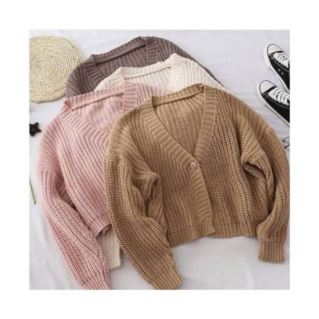 shopee cardigan crop