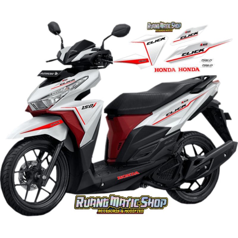 STRIPING VARIO CLICK LED 125&150 TRANSPARAN SIMPLE WEBS MOTIF 4ROAD