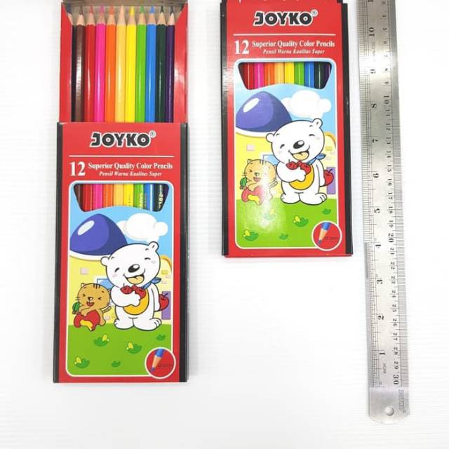 

Pensil Warna 12 Panjang Color Pencil 12 Warna Joyko