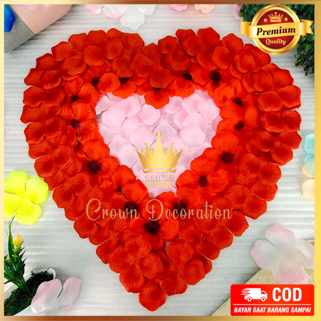 500 GRAM ROSE PETAL (KELOPAK BUNGA MAWAR) MURAH - DEKORASI/ARTIFICIAL/BUNGA HIAS/PETALS/KARPET BUNGA