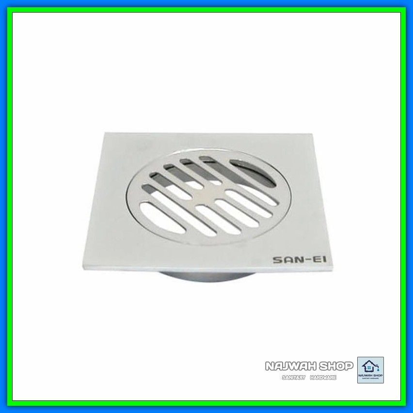 San-Ei Floor Strainer 3.5 x 2 inch Floor Drain HN 480 Murah