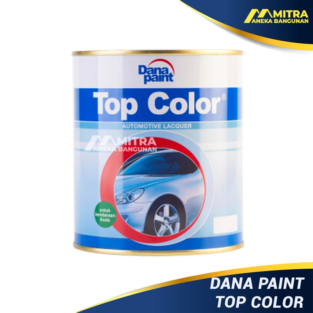 TOP COLOR DANA PAINT / CAT MOBIL / CAT DUKO PUTIH HITAM DOFF GLOSS Automotive Lacquer 1 Kg
