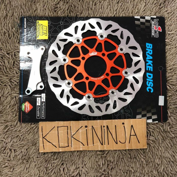 piringan moto1 260mm matic honda beat scoopy vario moto 1 disk orange