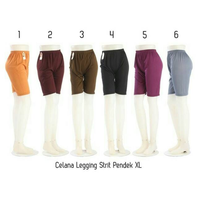 Celana strit legging pendek wanita XL / dalaman celana legging pendek wanita