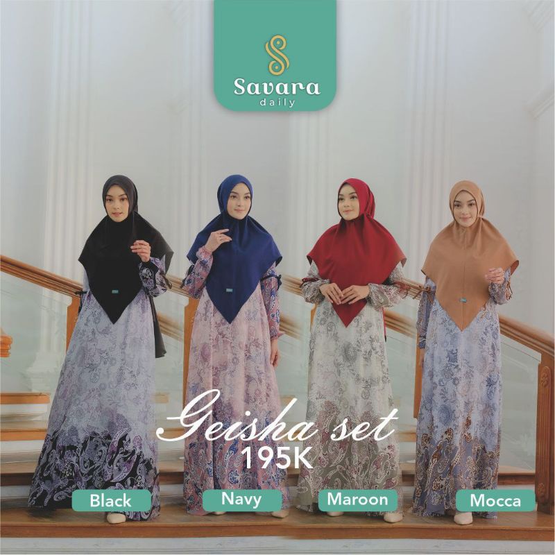 Geisha set ORI Savara Daily sister brand inaya