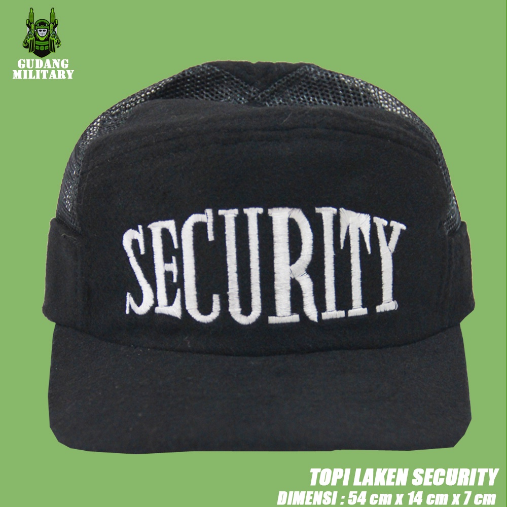 Topi Laken Security | Topi Laken Hitam | Topi Security