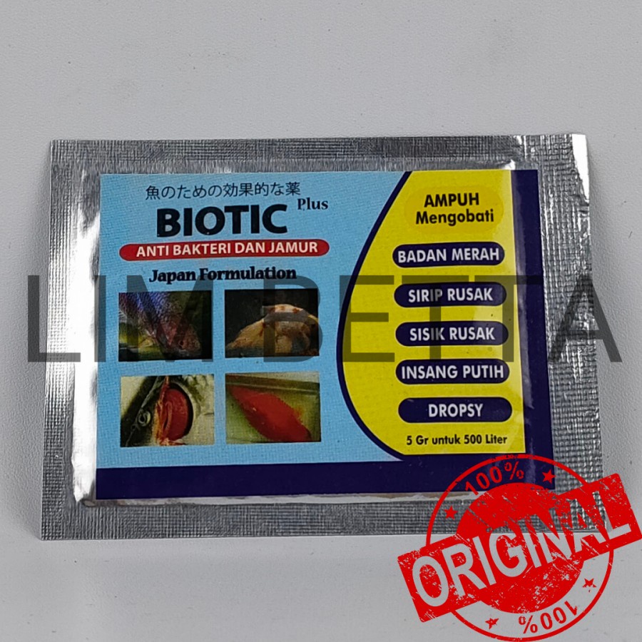 BIOTIC PLUS 5 GRAM / ANTI BAKTERI DAN JAMUR