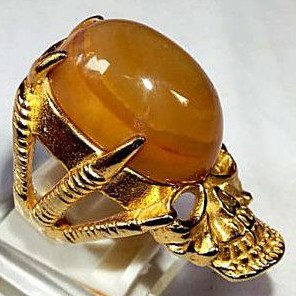 cincin batu akik Sulaiman madu motif mata dewa