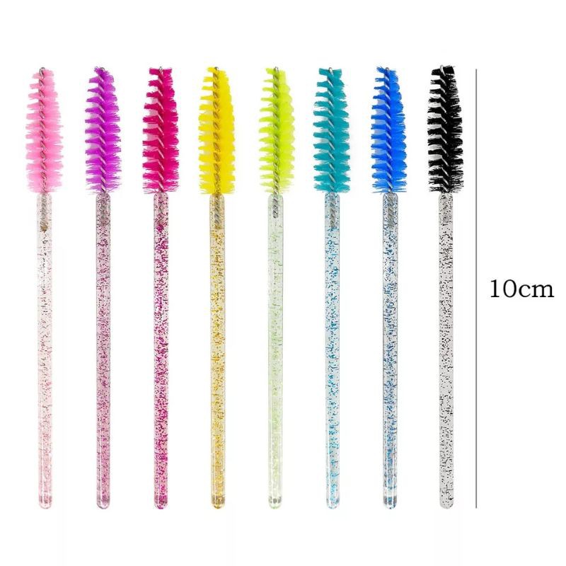 Mascara Wand Glitter 1 pak isi 50 pcs Sisir Bulu Mata Spolie Brush Eyelash Extension termurah se indonesia