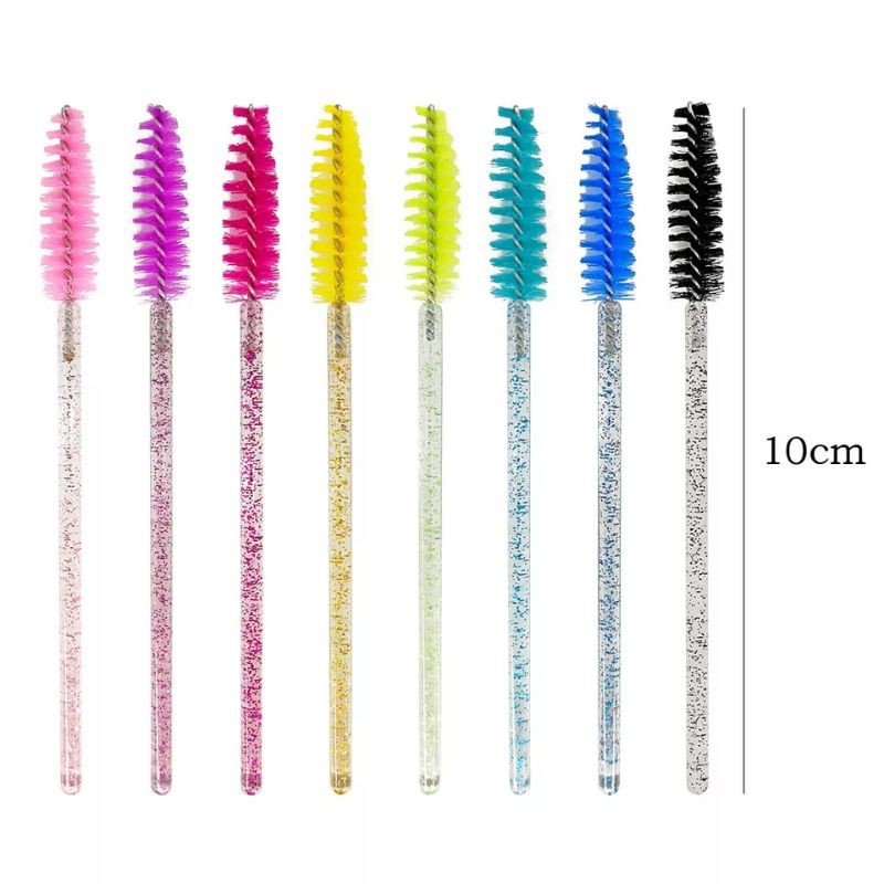 Mascara Wand Glitter 1 pak isi 50 pcs Sisir Bulu Mata Spolie Brush Eyelash Extension termurah se indonesia