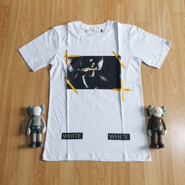 Kaos tshirt offwhite narciso art white premium