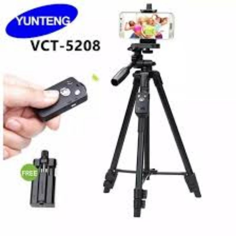 Tripod Yunteng VCT-5208 Bluetooth Original Yunteng VCT 5028 Ori with remote