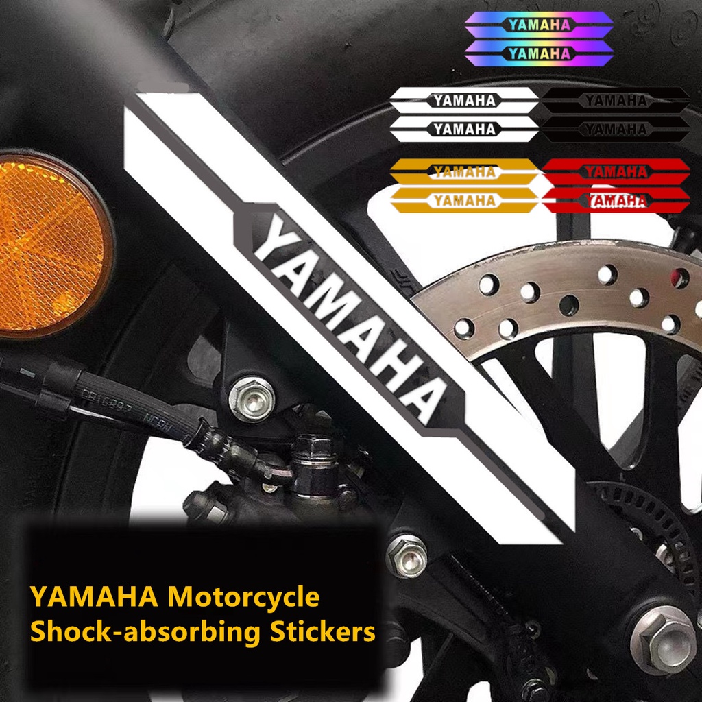 2pcs Stiker Reflektif Tahan Air Untuk Motor YAMAHA