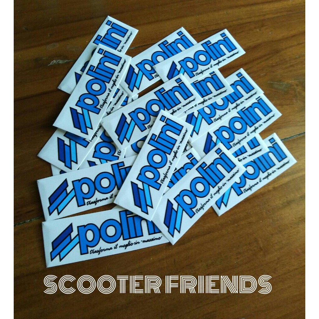 Promo STIKER/STICKER VESPA POLINI Limited