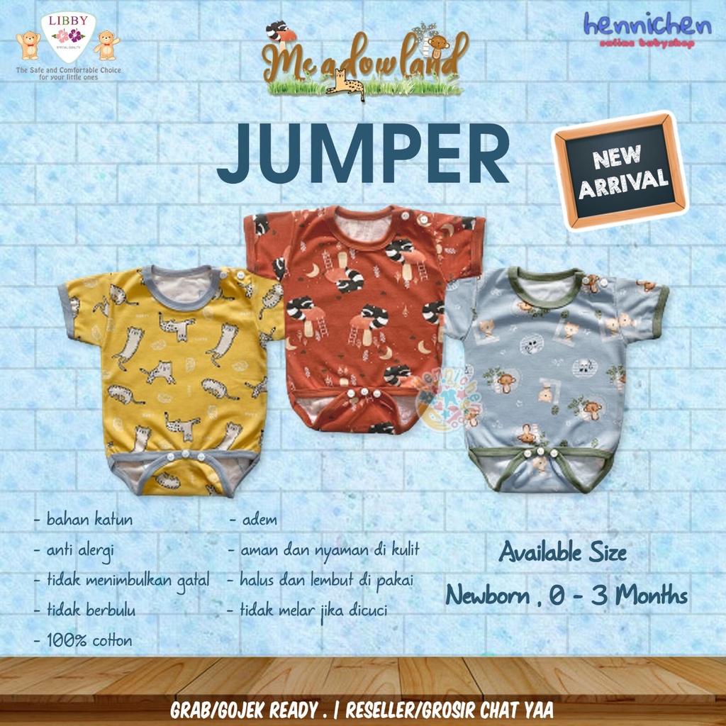 LIBBY Baju Kodok Segitiga / Jumper Romper Motif (0-3M)| Baju Bayi BON VOYAGE / ZOE BABY / SUMMER GAMES / TEA TIME / TREE HOUSE / SUNNY HILLS / HELLO SUNSHINE / ENCHANTED WILD Perlengkapan Bayi Baru Lahir