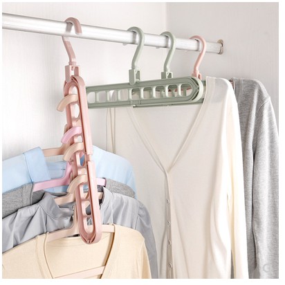 【GOGOMART】MODEL BARU Magic Hanger 9 in 1 Gantungan Baju Lemari Pakaian Wonder Hanger Instan