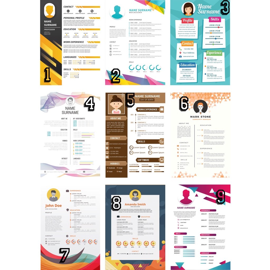 

Design dan Template CV (Curiculume Vitae) Professional dan Menarik