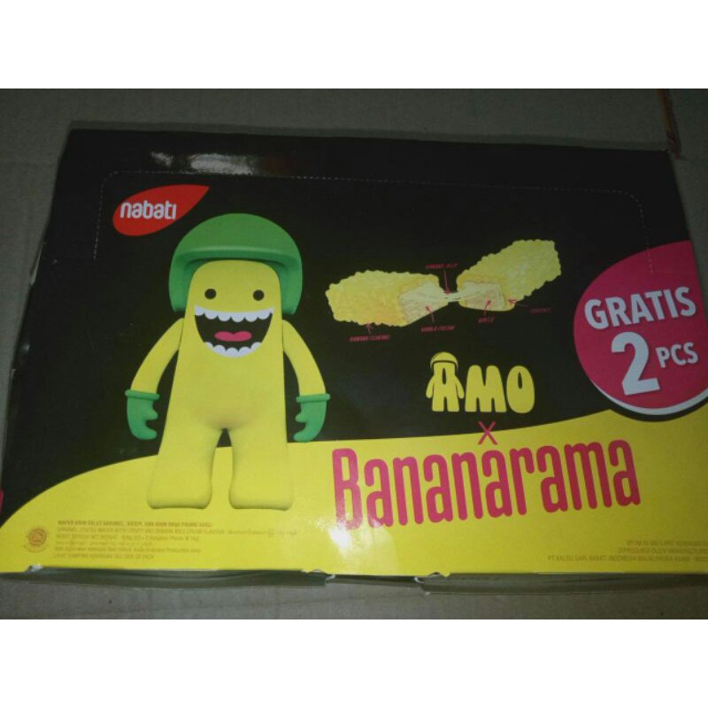 Nabati Amo Bananarama 1 box isi 20 free 2