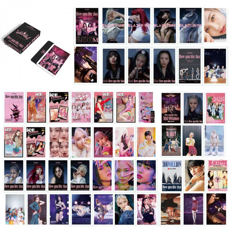 54 / 55Pcs / Kotak Kartu Foto Album LOMO BLACKPINK ROSE LISA JENNIE JISOO