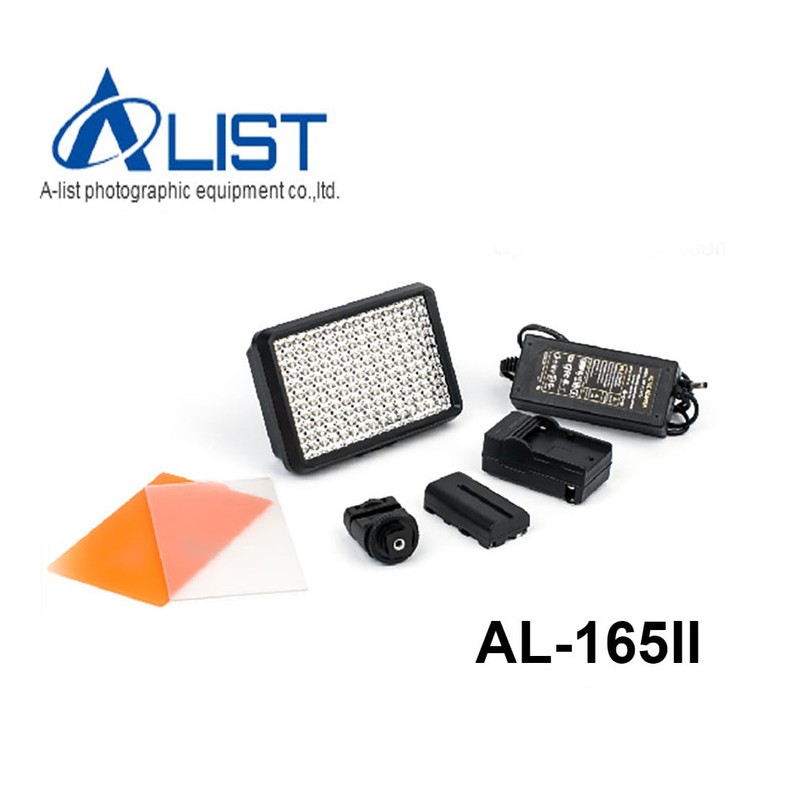 LAMPU LED VIDEO KAMERA A-LIST 165 II Bi Color