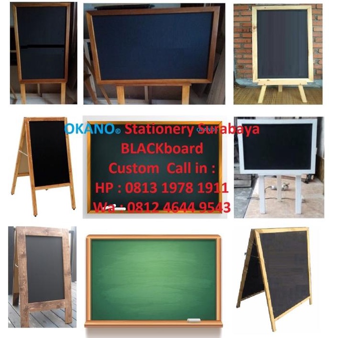 

!!!!!!] Papan Tulis Kapur Blackboard 60 x 100 cm