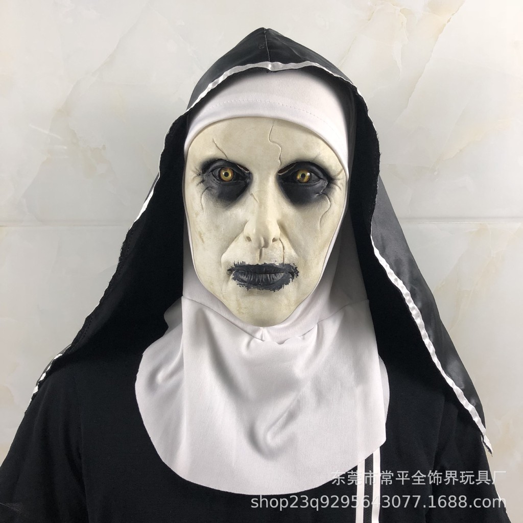 TOL-02 topeng latex karet halloween hantu setan valak ghost mask