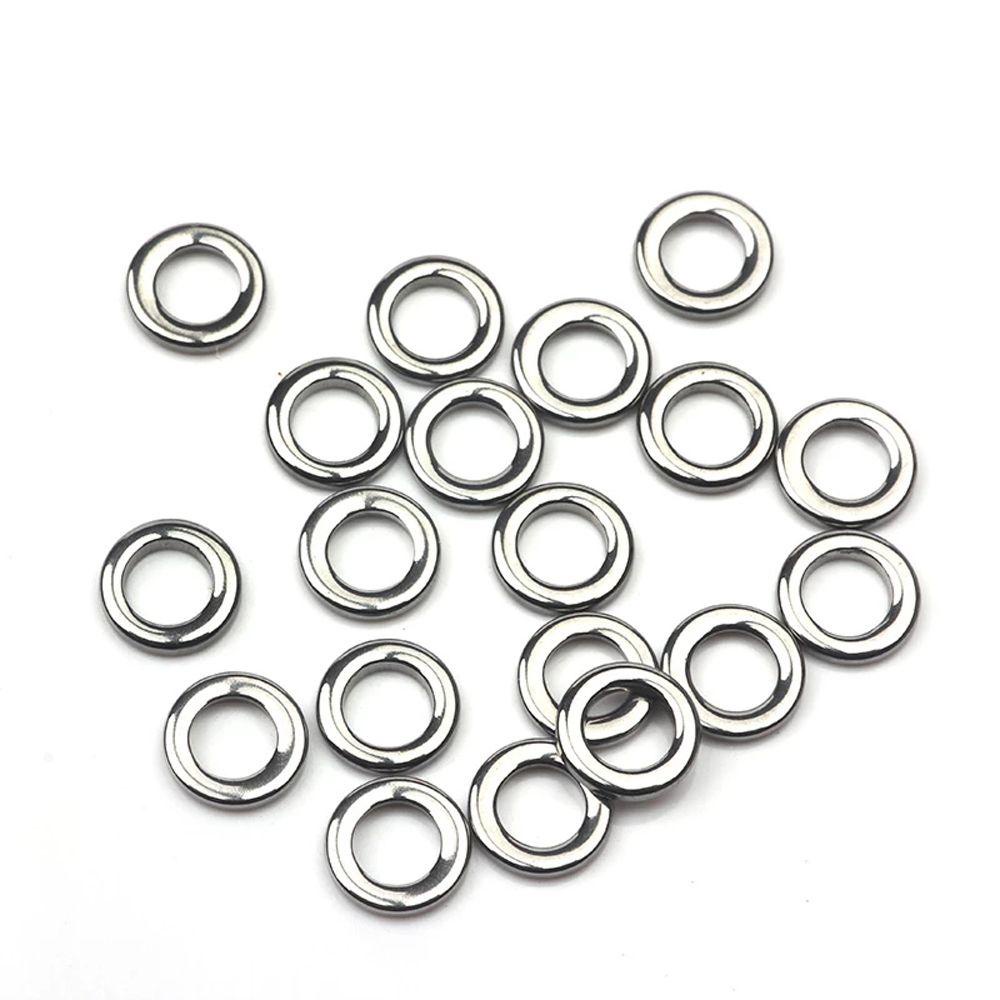 Lanfy Cincin Pancing 50pcs Heavy Duty304Stainless Steel Fishing Tackle Connecting Ring Tackle Connector
