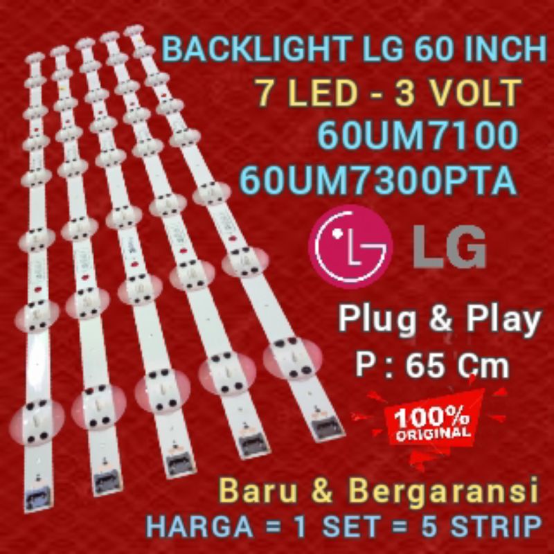 BACKLIGHT LG 60UM7100 - 60UM7300PTA LAMPU BACKLIGHT TV LED LG 60UM7300PTA - 60UM7100 BACKLIGHT TV LG