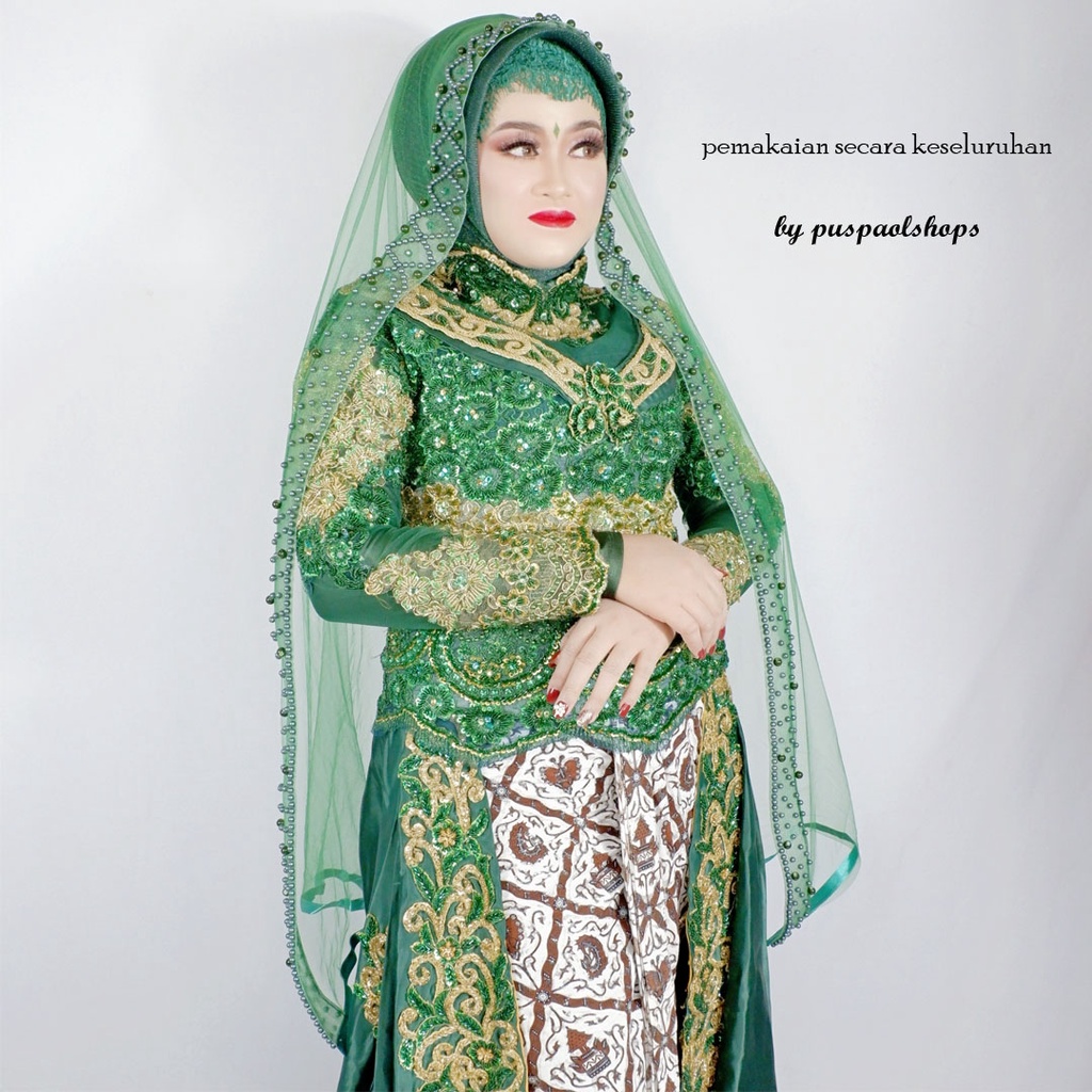 VEIL MUTIARA HARDNET TILE SILK PREMIUM SLAYER PENGANTIN VEIL PENGANTIN 02