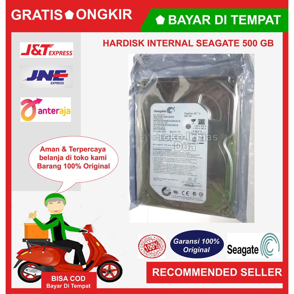 SEAGATE Pipeline SATA 500GB/Hardisk Seagate Pipeline HD 500 GB/HARDISK SEAGATE 500GB/HARDISK 500GB