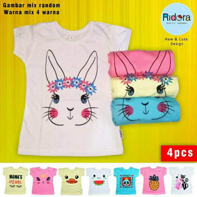 HARGA 4 PCS KAOS BAJU ATASAN BAYI dan ANAK PEREMPUAN isi HARGA 4 PCS KAOS BAJU ATASAN BAYI dan ANAK PEREMPUAN isi